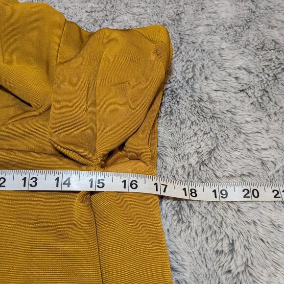 Bottega Veneta Gold Yellow Dress Midi Size 44 Made in Italy US 8 Large - Picture 9 of 11